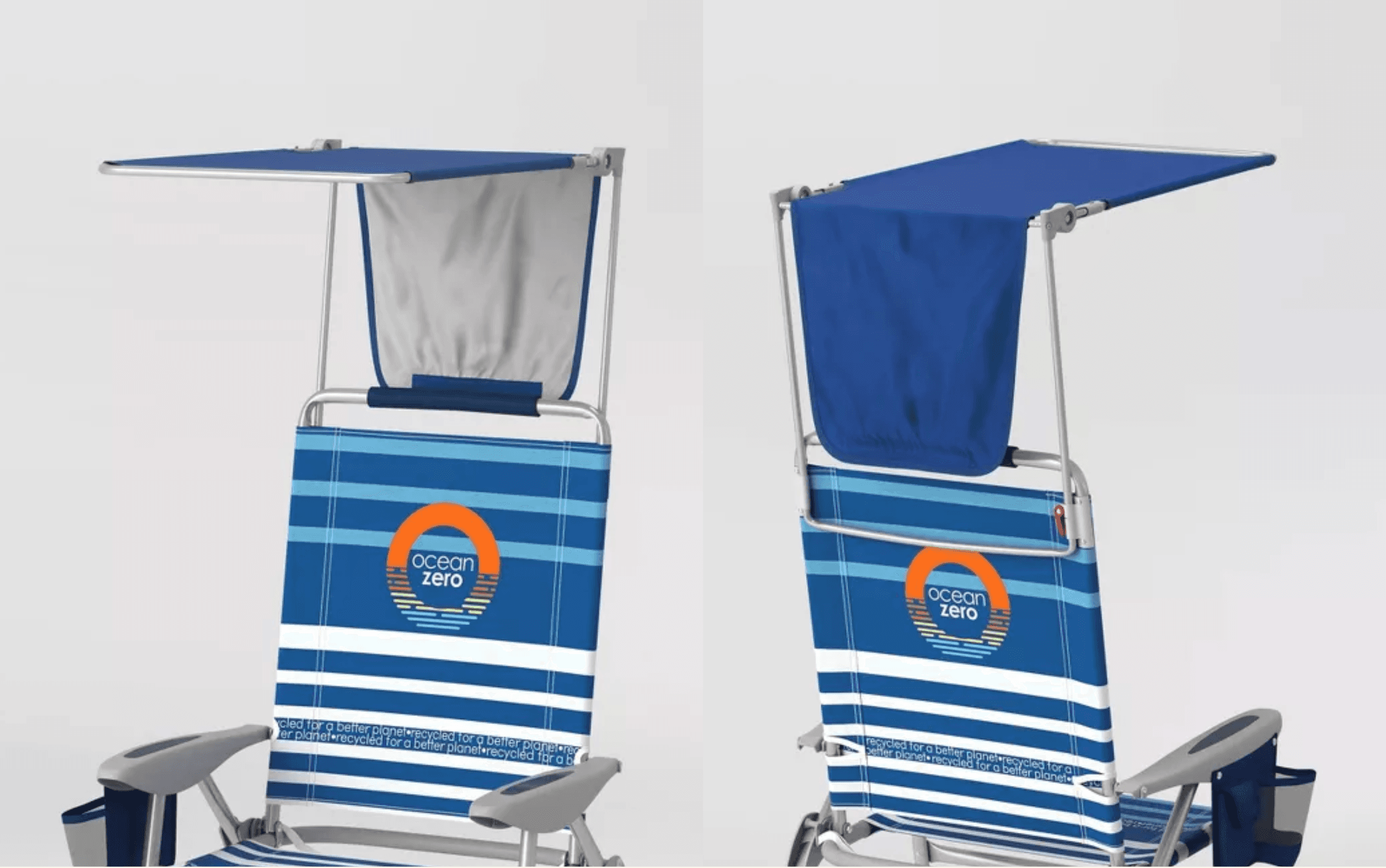 Adjustable canopy beach chair