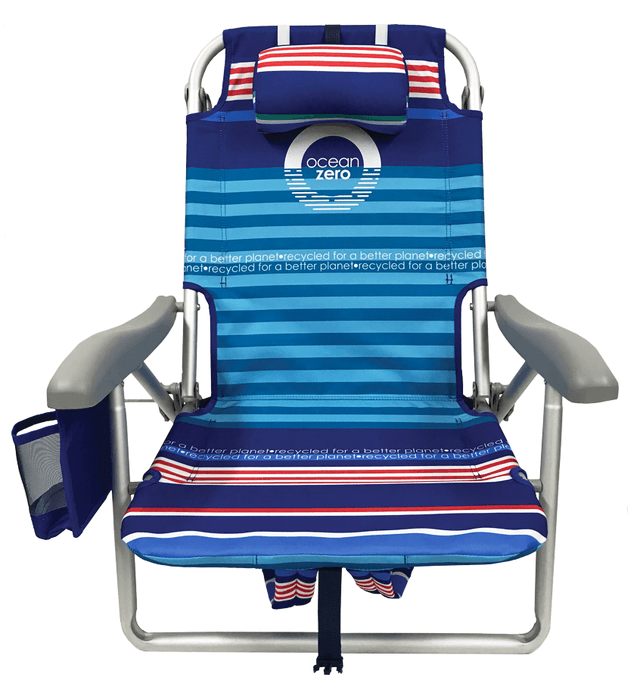 Ocean Zero Lay Flat Chair — made from recycled plastic